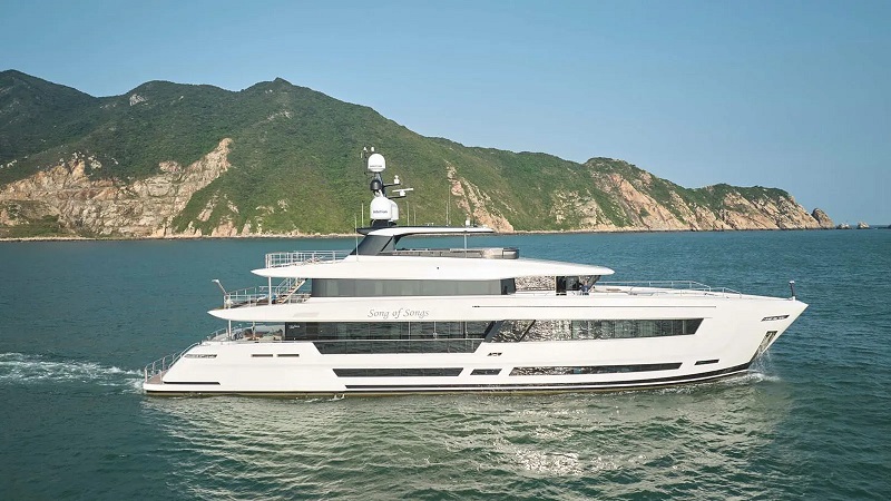 Newly delivered 42m Heysea Song of Songs for sale