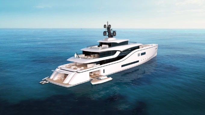 This Future-Proof 253-Foot Superyacht Concept Was Made to Run on Diesel, Hydrogen or Biofuels