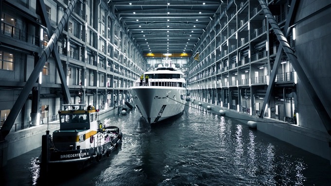Oceanco’s Newest 344-Foot Superyacht Hits the Water in the Netherlands