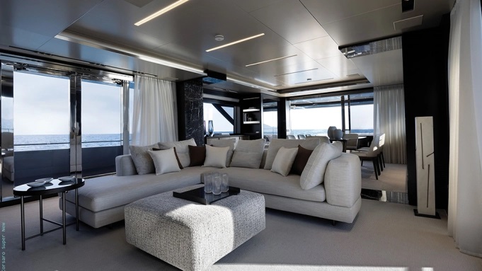 Riva’s New 99-Foot Superyacht Has a Massive Beach Club and a Secret Cocktail Bar