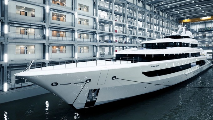 Oceanco’s Newest 344-Foot Superyacht Hits the Water in the Netherlands