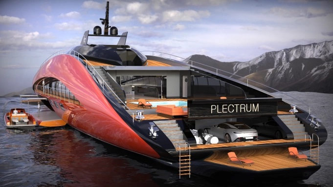 This Insane 243-Foot Superyacht Concept Will Have Giant ‘Wings’ So It Can ‘Fly’ Above the Sea