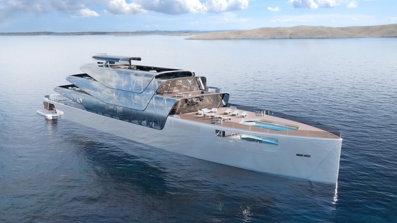 This futuristic 3D-printed superyacht is ‘virtually invisible’