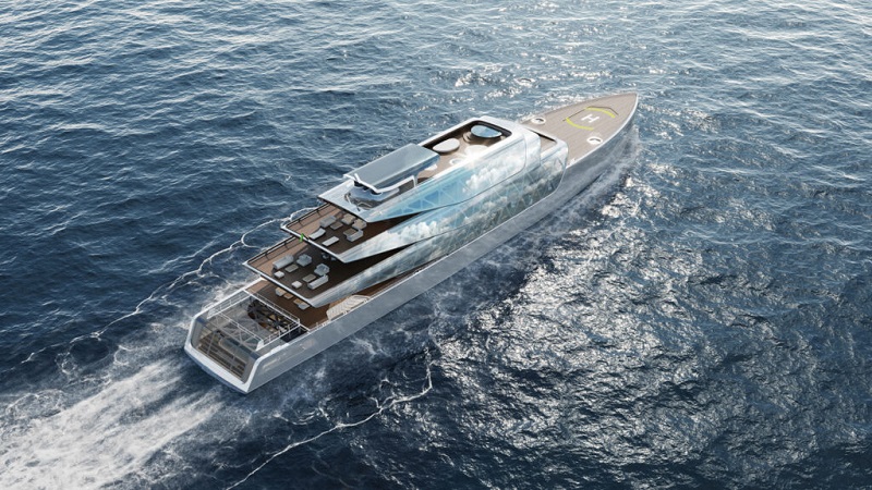 This futuristic 3D-printed superyacht is ‘virtually invisible’