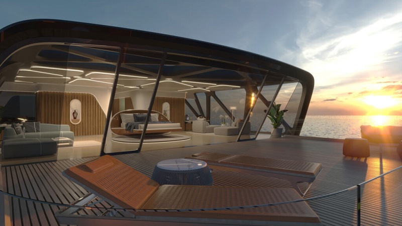 This futuristic 3D-printed superyacht is ‘virtually invisible’