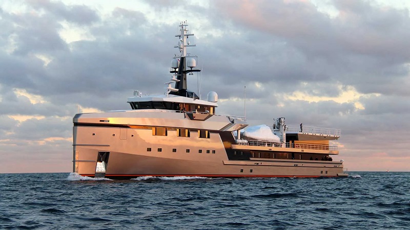 75m custom Damen Yachting support vessel delivered and named