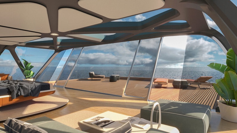 This futuristic 3D-printed superyacht is ‘virtually invisible’