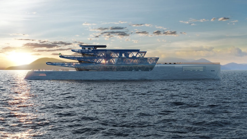 This futuristic 3D-printed superyacht is ‘virtually invisible’