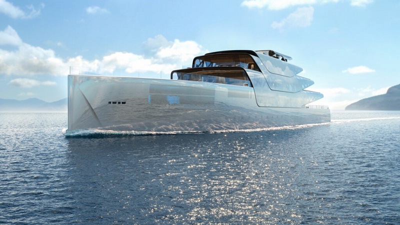 This futuristic 3D-printed superyacht is ‘virtually invisible’