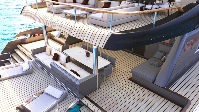 This New 100-Foot Catamaran Comes With a Striking Glass-Bottomed Jacuzzi
