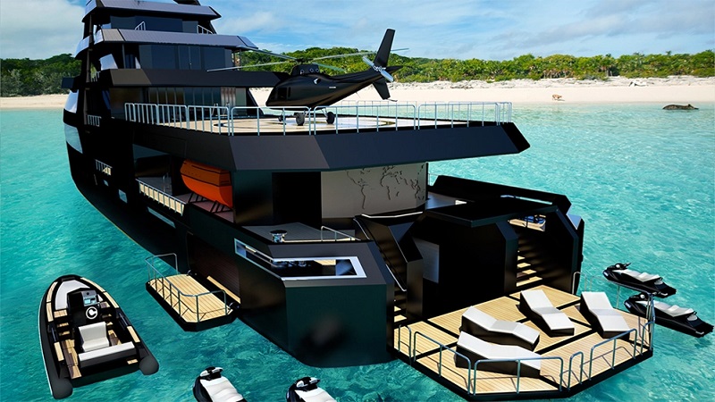 This Stealthy New 244-Foot Explorer Yacht Concept Was Designed to Look Like a Killer Whale