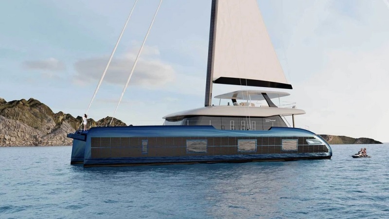 This New 100-Foot Sailboat Uses Solar and Wind Power to Cruise Autonomously