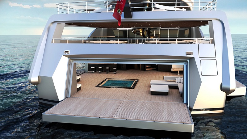 This Sleek New 256-Foot Concept Is Like a Superyacht Crossed With a Powerboat