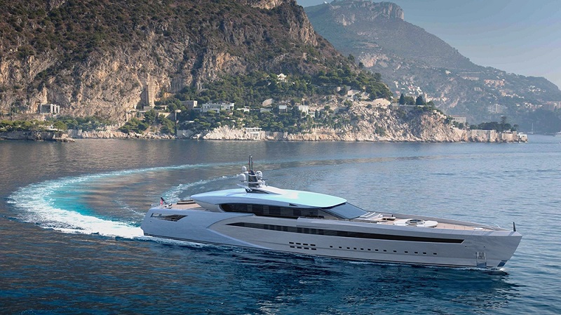 This Sleek New 256-Foot Concept Is Like a Superyacht Crossed With a Powerboat
