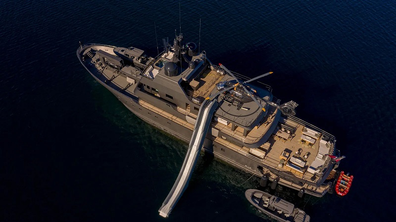 50m converted naval ship Plan B joins the market