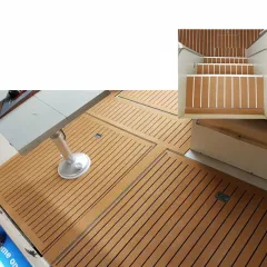 Melors Waterproof Non Skid EVA Foam Faux Teak Marine Boat Flooring