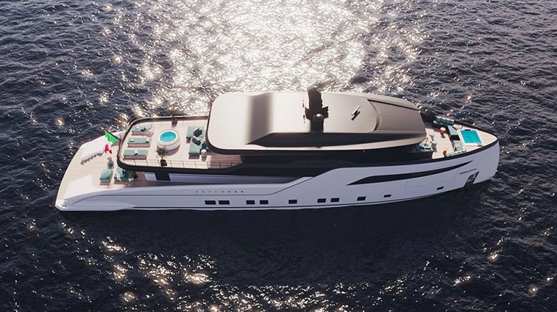 This Elegant New 135-Foot Explorer Yacht Has a Pool at Both Ends