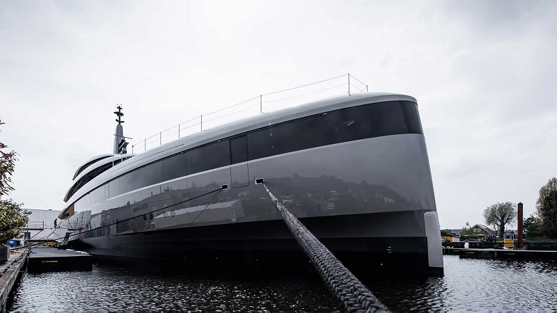Feadship launches 84m Project 710 with biofuel generators