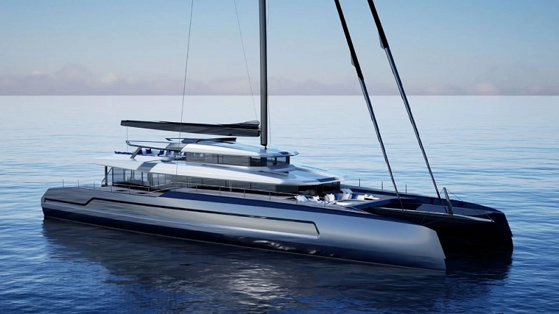 This New 115-Foot Sailing Catamaran Adds a Dose of Superyacht Luxury to Multihull Cruising