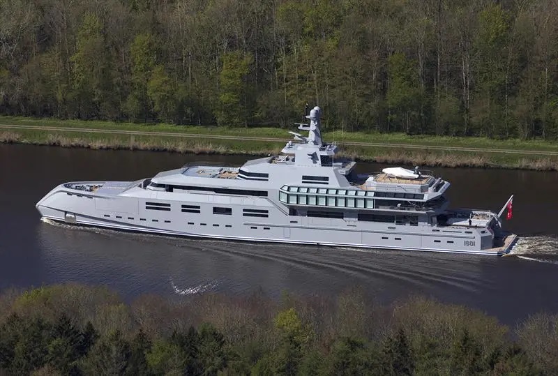 Lürssen’s secretive 90-metre Norn makes maiden voyage