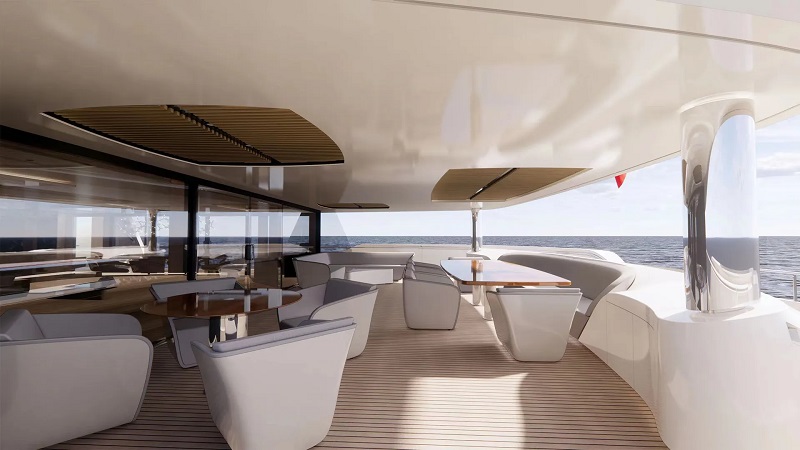 Granocean presents renderings of new flagship power catamaran X32