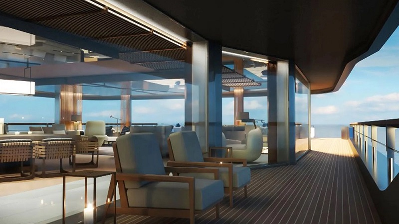 This New 364-Foot Megayacht Concept Lets You Watch the Chef Cook While You Eat
