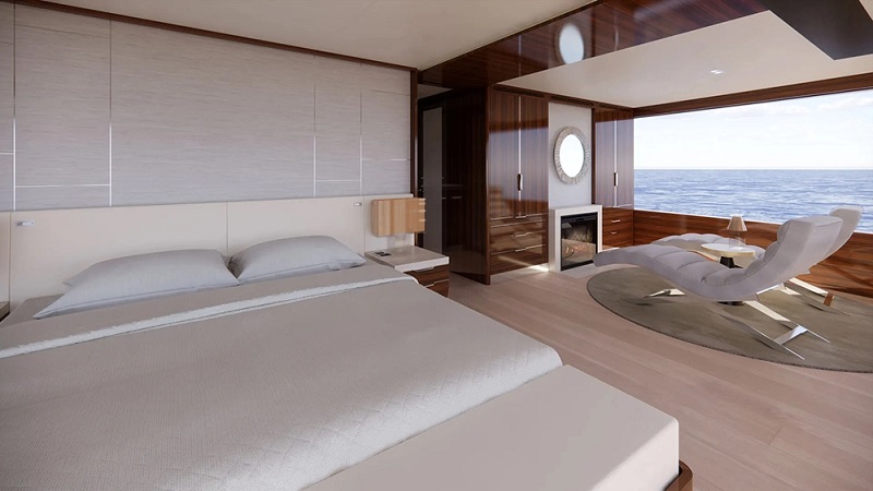 This 105-Foot Custom Catamaran Has a Striking Pool Sitting Between Its Two Hulls