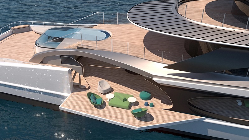 How High Jewelry Inspired This Glitzy 200-Foot Superyacht Concept