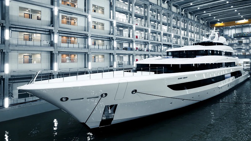 105m Oceanco superyacht H3 begins sea trials