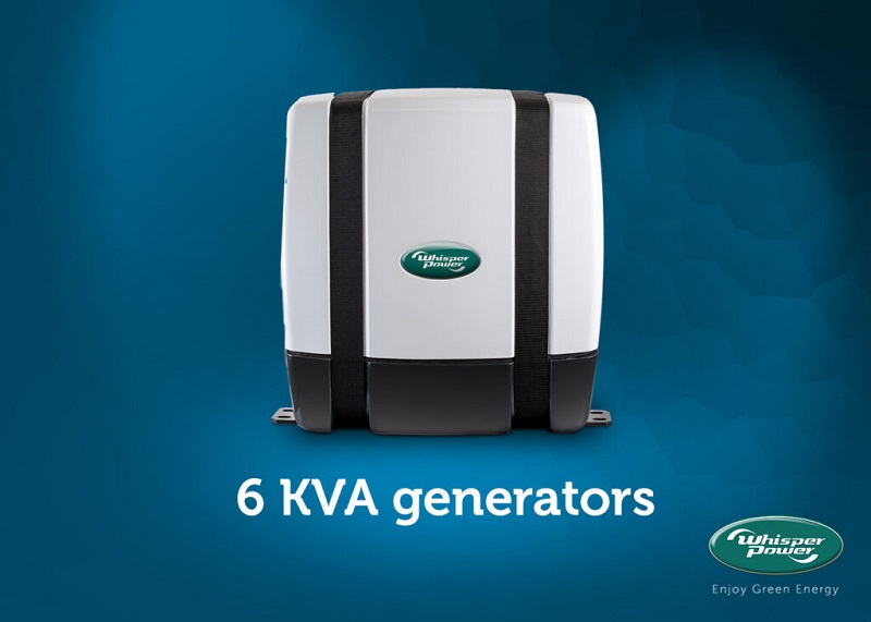Silent 6 kVA generators with high output