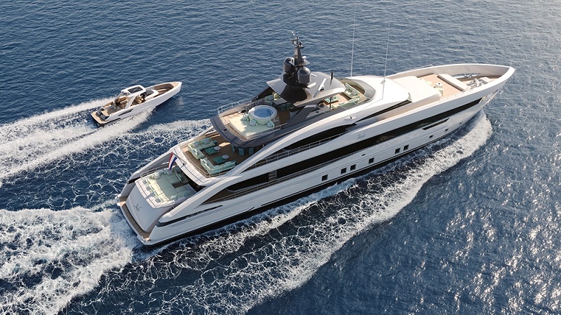This New 164-Foot Superyacht Has a Sun Deck Better Than Your Favorite Beach Club