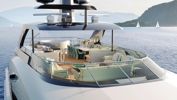 This New 164-Foot Superyacht Has a Sun Deck Better Than Your Favorite Beach Club