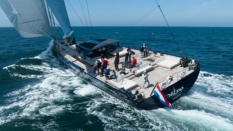 47m Royal Huisman sailing yacht Nilaya delivered