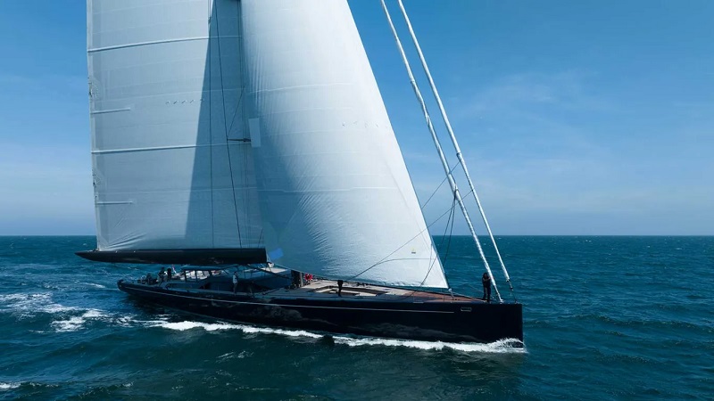 47m Royal Huisman sailing yacht Nilaya delivered