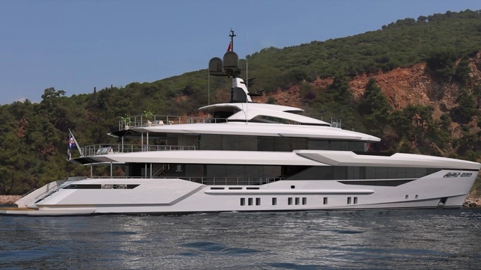 This New 170-Foot Superyacht Has a Bow That Doubles as a Garage and Lounge