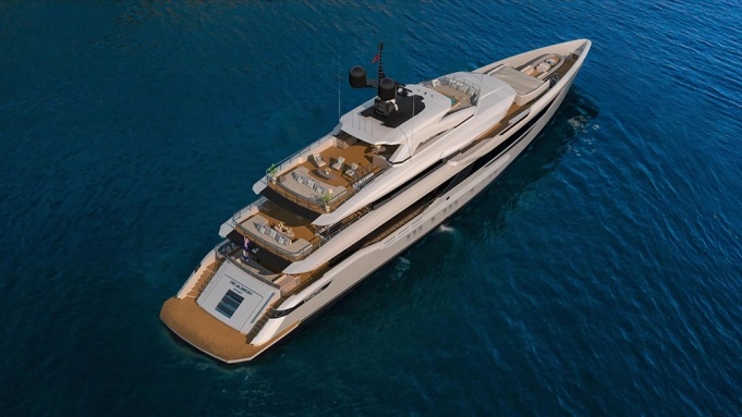 This New 170-Foot Superyacht Has a Bow That Doubles as a Garage and Lounge