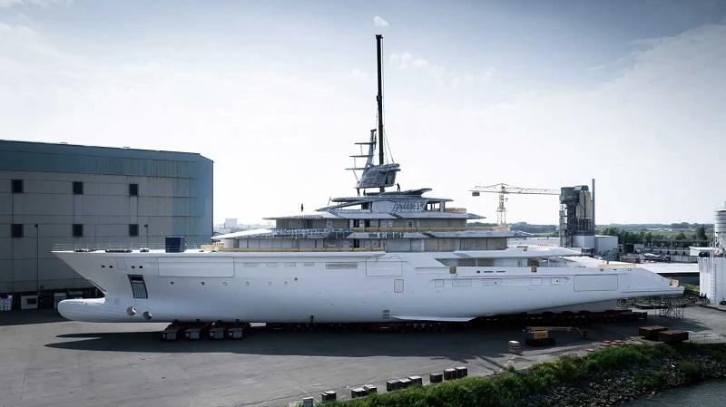 111m Project Y722 Oceanco prepares to begin outfitting