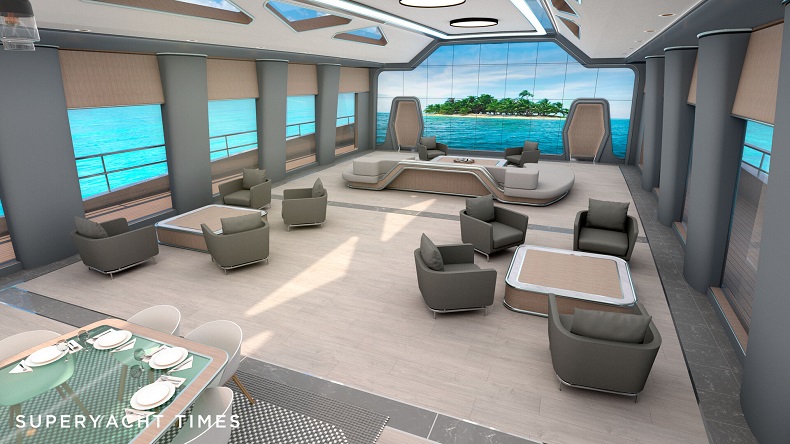 Introducing Amplitude: The 95m superyacht concept with two inflatable wing sails