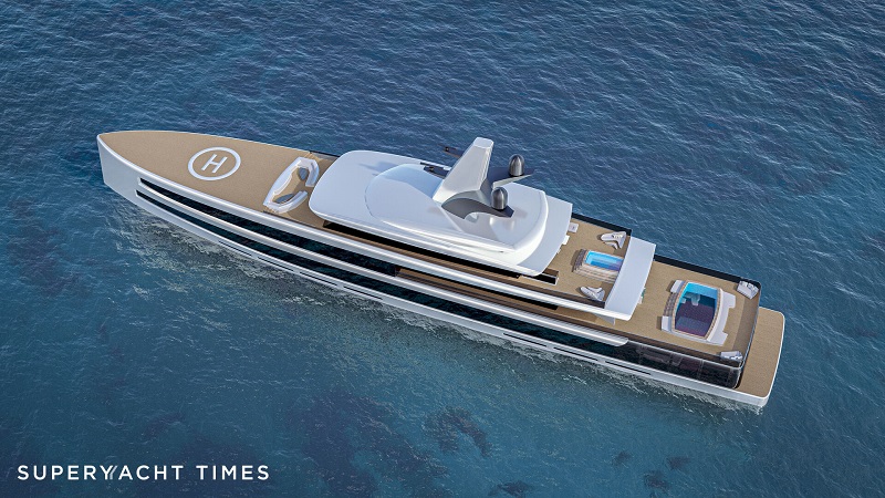 Daroca Design and Lateral Naval Architects unveil new 83m yacht concept Mirage