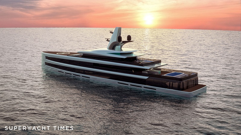 Daroca Design and Lateral Naval Architects unveil new 83m yacht concept Mirage