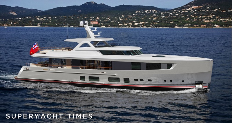 36m Mulder ThirtySix motor yacht Seaflower on sea trials