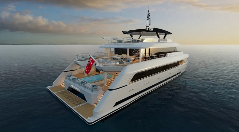 How This 118-Foot Catamaran Offers As Much Space as Much Longer Superyachts