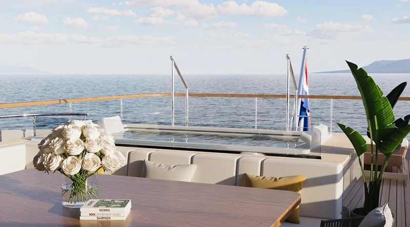 This Splashy Tri-Deck Superyacht Can Be Tailored Exactly to Your Liking Before Delivery in 2026 This Splashy Tri-Deck Superyacht Can Be Tailored Exactly to Your Liking Before Delivery in 2026