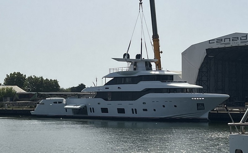 Spotted: Canados' flagship explorer Oceanic 143 on sea trials