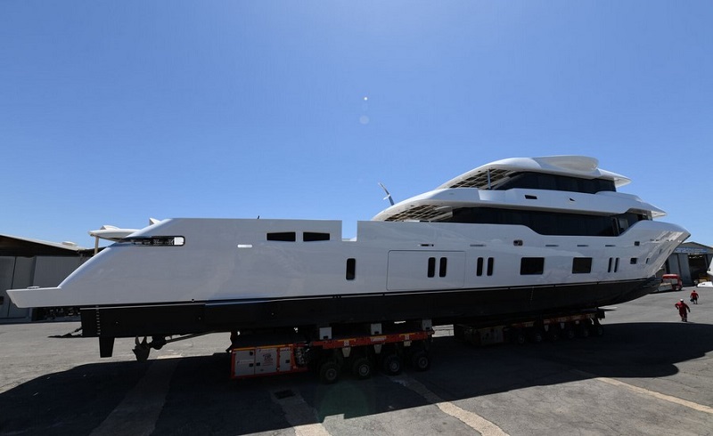 Spotted: Canados' flagship explorer Oceanic 143 on sea trials