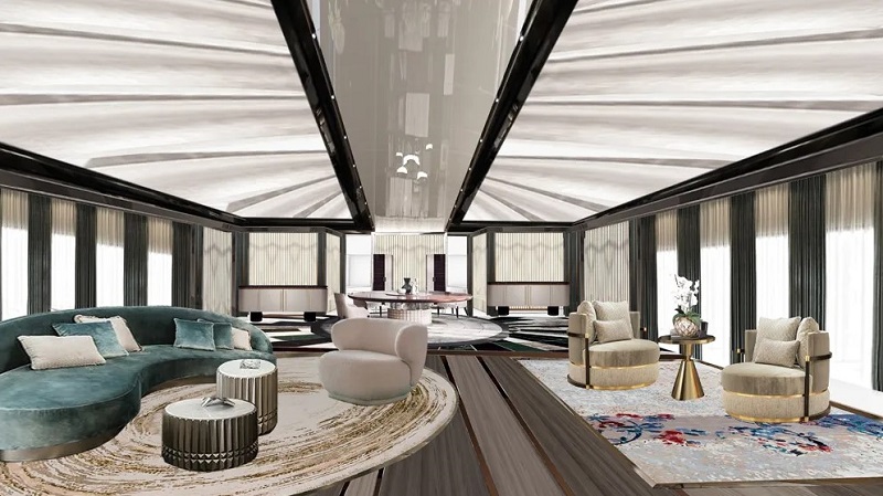 This 289-Foot Superyacht Concept Is Like an Art Deco Skyscraper for the Water