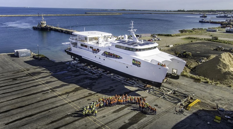 Echo Yachts launches largest catamaran built in Australia