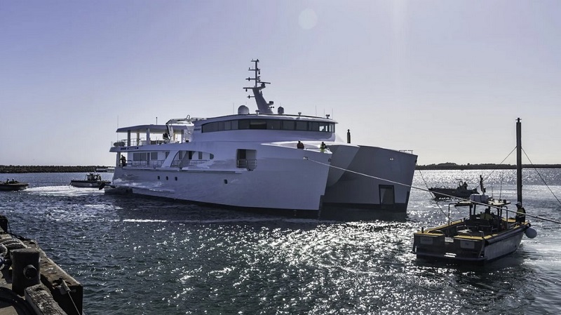 Echo Yachts launches largest catamaran built in Australia