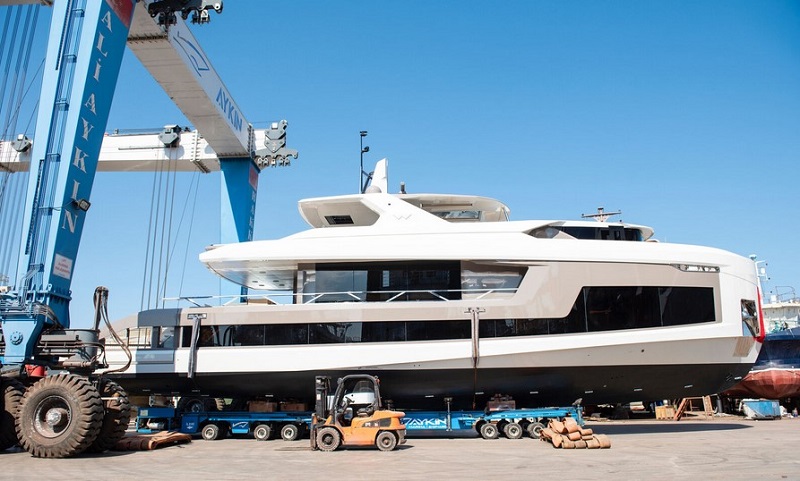 First 28m Mazu 92 DS yacht launched in Turkey