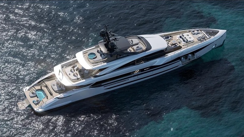 This New 164-Foot Superyacht Looks Like a Private Jet, and That’s No Accident